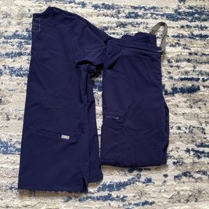 Navy Blue Women’s Figs Scrub Set